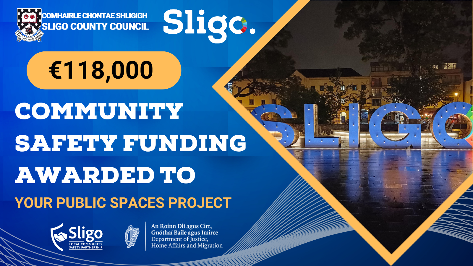 &euro;118,000 Awarded for yOur Public Spaces Project
